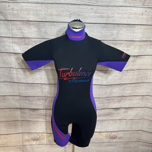 Turbulence Kids Rashguard - Black and Purple